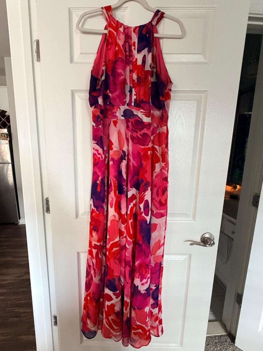 Eliza J Bright Pink Floral Dress